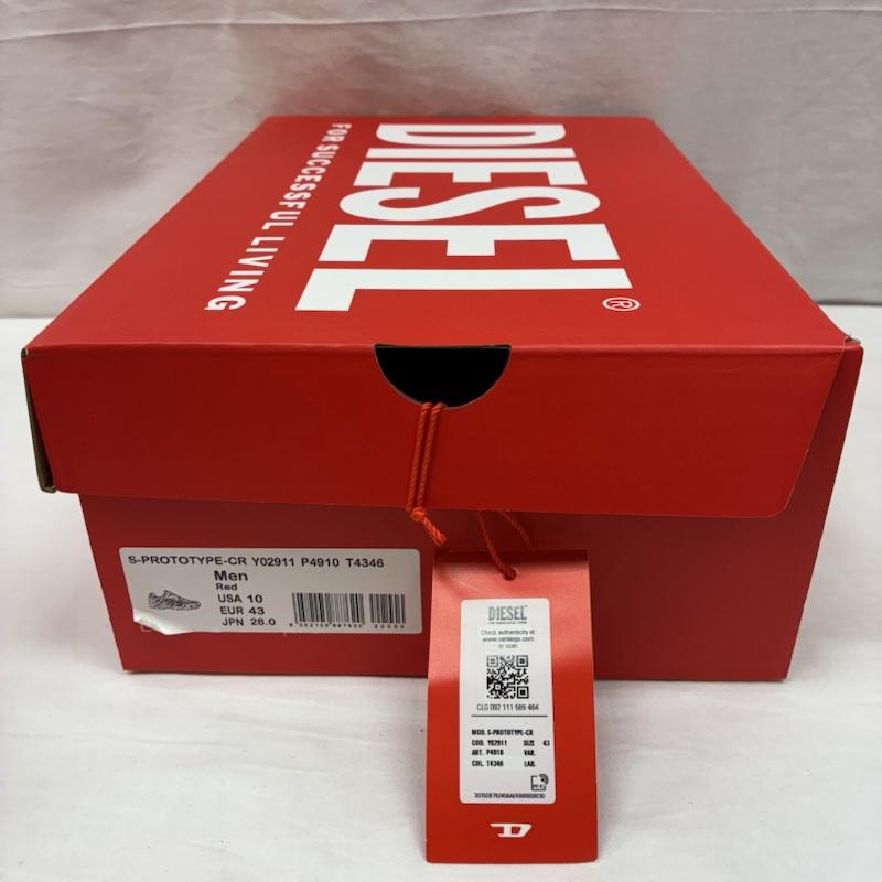 ディーゼル DIESEL スニーカー スニーカー 23ss S-PROTOTYPE-CR プロトタイプ ローカット スニーカー Y02911 P4910 T4346 28.0cm 赤 / レッド / red メンズ USED 古着 中古 50147111