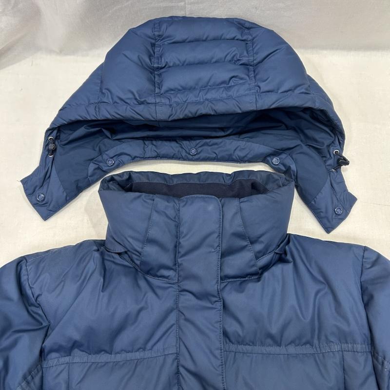 パタゴニア patagonia コート ダウンコート ロングダウンコート Aライン フード付き 28439FA18 S 無地 紺 / ネイビー / navy レディース USED 古着 中古 50147132