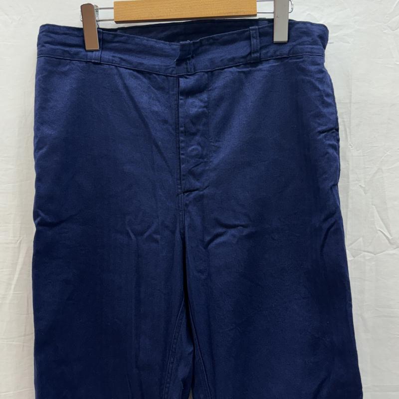 古着 USED ボトムス ボトムス SANFOR ヘリンボーン フレンチ ワーク パンツ サイドアジャスター 紺 ネイビー 48 紺 / ネイビー / navy メンズ USED 古着 中古 50147138