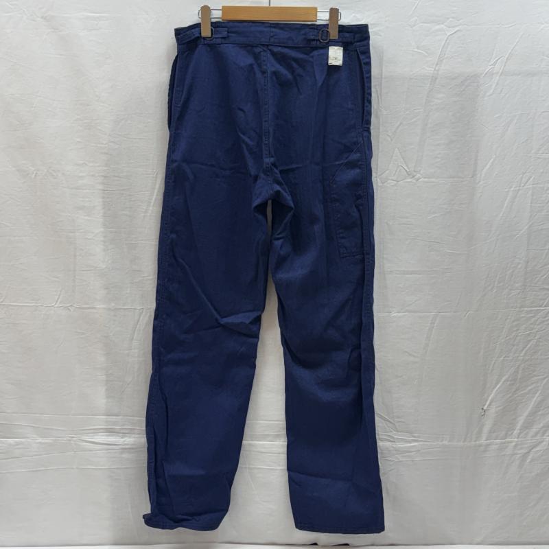 古着 USED ボトムス ボトムス SANFOR ヘリンボーン フレンチ ワーク パンツ サイドアジャスター 紺 ネイビー 48 紺 / ネイビー / navy メンズ USED 古着 中古 50147138