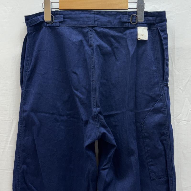 古着 USED ボトムス ボトムス SANFOR ヘリンボーン フレンチ ワーク パンツ サイドアジャスター 紺 ネイビー 48 紺 / ネイビー / navy メンズ USED 古着 中古 50147138