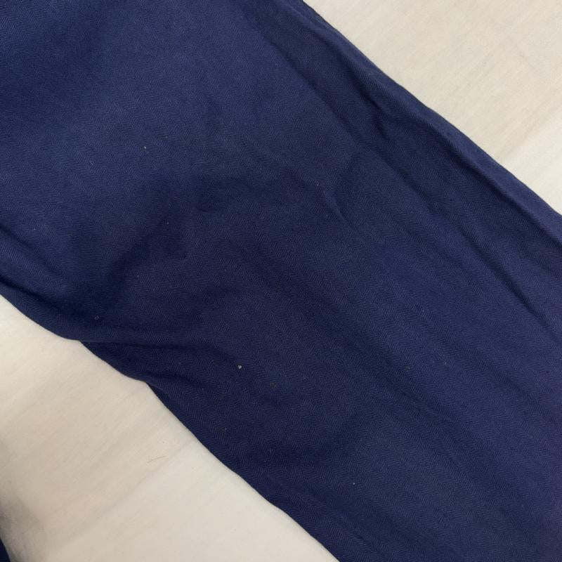 古着 USED ボトムス ボトムス SANFOR ヘリンボーン フレンチ ワーク パンツ サイドアジャスター 紺 ネイビー 48 紺 / ネイビー / navy メンズ USED 古着 中古 50147138