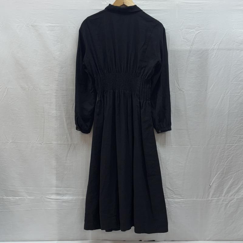 マウジー MOUSSY ワンピース ロングスカート オープンカラー ウエストタック ロング シャツ ワンピース 黒 ブラック 010CAF30-7100 1 黒 / ブラック / black レディース USED 古着 中古 50147143