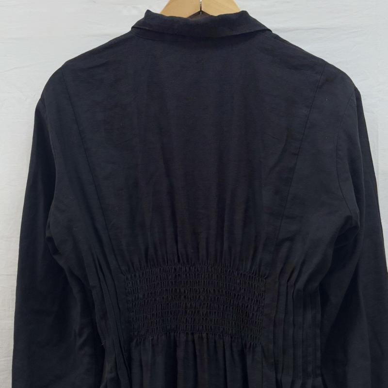 マウジー MOUSSY ワンピース ロングスカート オープンカラー ウエストタック ロング シャツ ワンピース 黒 ブラック 010CAF30-7100 1 黒 / ブラック / black レディース USED 古着 中古 50147143