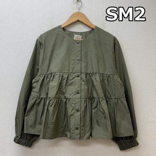サマンサモスモス SM2 ジャケット、上着 ジャンパー、ブルゾン ティアード ジャケット ノーカラー カーキ 2300311-21-11 FREE カーキ / カーキ / khaki レディース USED 古着 中古 50147150