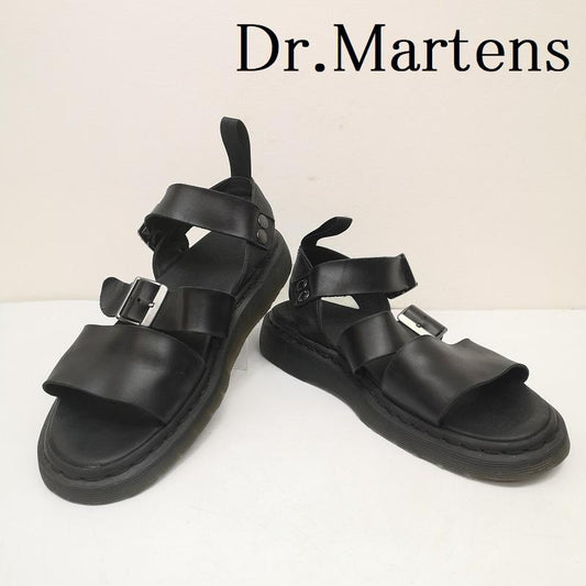 ドクターマーチン Dr.Martens サンダル サンダル GRYPHON STRAP SANDAL グリフォン レザー ストラップ サンダル UK：8 黒 / ブラック / black メンズ USED 古着 中古 50147175