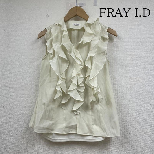 フレイ アイディー FRAY I.D トップス トップス FWFB242071 ラッフル メロウ タンクトップ ブラウス インナーキャミソール付き 無地 FREE 無地 薄緑 / ライトグリーン / レディース USED 古着 中古 50147202
