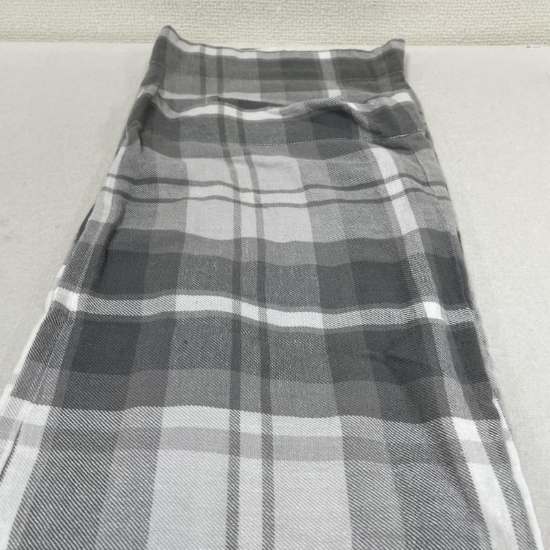 アンユーズド UNUSED パンツ ワークパンツ、ペインターパンツ 22SS one wash Check pants リラックス パンツ ウエストゴム UW1040 2 チェック 白 / ホワイト / white X 灰 / グレー / gray メンズ USED 古着 中古 50147204