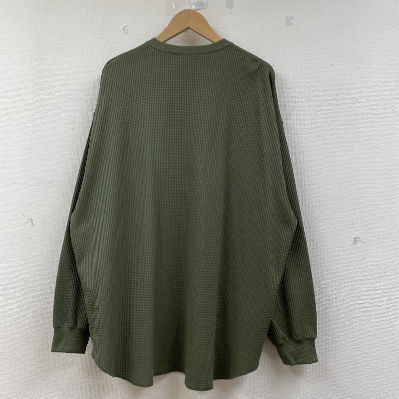 ダイワ DAIWA Tシャツ 長袖 ダイワピア 39 PIER Tシャツ 長袖 サーマル ワッフル ロンT カットソー TECH THERMAL CREW L 無地 カーキ / カーキ / khaki メンズ USED 古着 中古 50147206