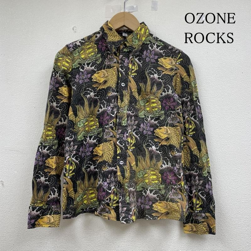 オゾン ロックス OZONE ROCKS シャツ、ブラウス 長袖 90s 00s 長袖 和柄 カットソー シャツ ブラウス Shirt ロングスリーブ 総柄 プリント S 総柄 X 花柄 X プリント マルチカラー / マルチカラー / multicolor レディース USED 古着 中古 50147216