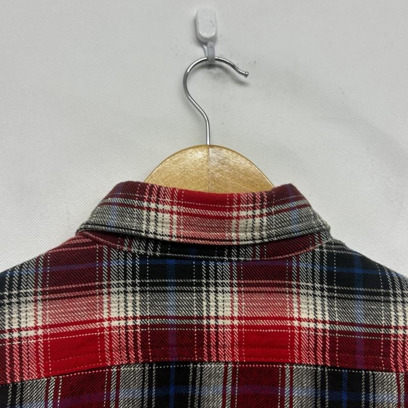 古着 USED シャツ、ブラウス 長袖 cat`s paw 長袖シャツ チャックシャツ S チェック 赤 / レッド / red メンズ USED 古着 中古 50147236