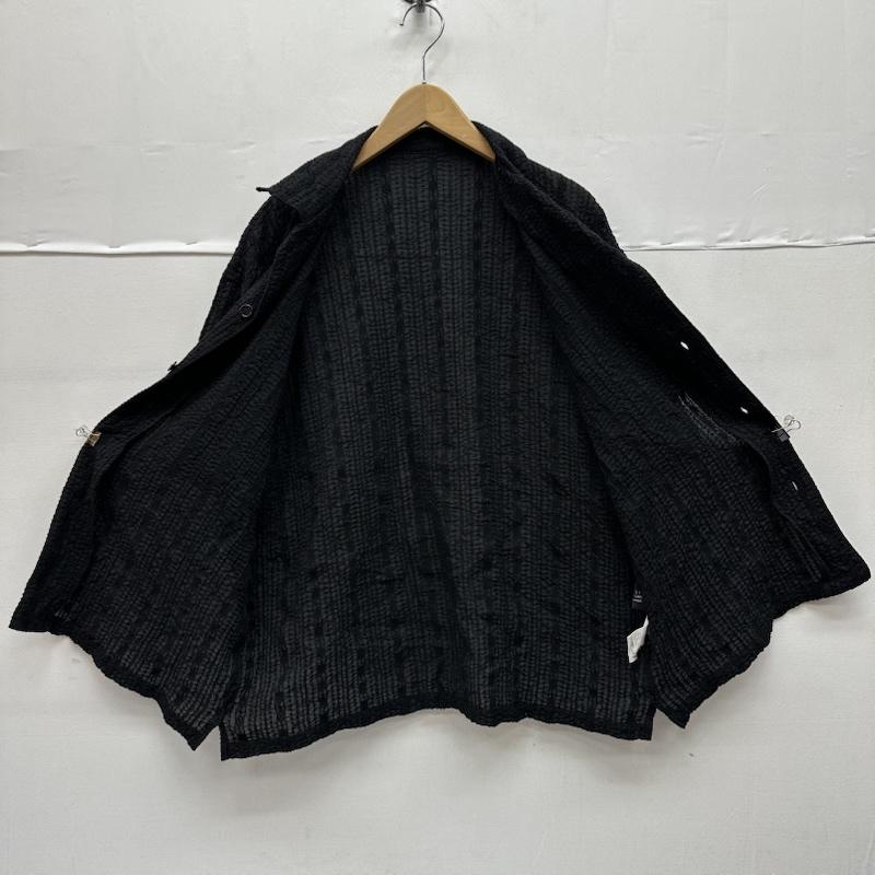 アンユーズド UNUSED シャツ、ブラウス 半袖 24SS Short Sleeve Lace Shirt レース オープンカラー シャツ US2419 4 黒 / ブラック / black メンズ USED 古着 中古 50147246