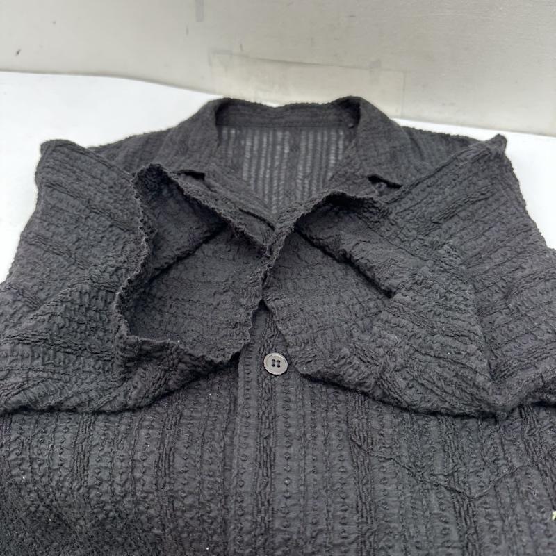 アンユーズド UNUSED シャツ、ブラウス 半袖 24SS Short Sleeve Lace Shirt レース オープンカラー シャツ US2419 4 黒 / ブラック / black メンズ USED 古着 中古 50147246