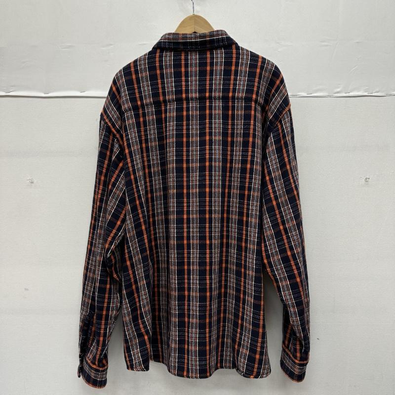 アンユーズド UNUSED シャツ、ブラウス 長袖 20AW Check Shirt チェック フランネル シャツ US1852 3 橙 / オレンジ / orange X 紺 / ネイビー / navy X マルチカラー / マルチカラー / multicolor メンズ USED 古着 中古 50147247