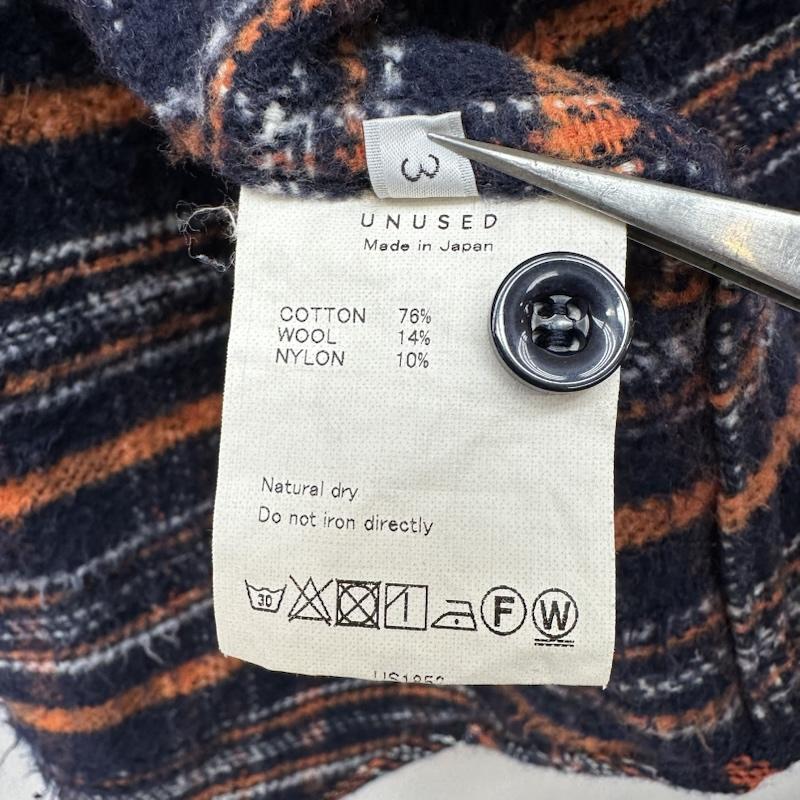 アンユーズド UNUSED シャツ、ブラウス 長袖 20AW Check Shirt チェック フランネル シャツ US1852 3 橙 / オレンジ / orange X 紺 / ネイビー / navy X マルチカラー / マルチカラー / multicolor メンズ USED 古着 中古 50147247