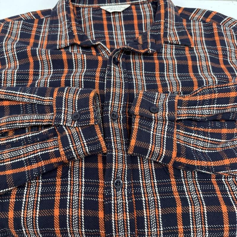 アンユーズド UNUSED シャツ、ブラウス 長袖 20AW Check Shirt チェック フランネル シャツ US1852 3 橙 / オレンジ / orange X 紺 / ネイビー / navy X マルチカラー / マルチカラー / multicolor メンズ USED 古着 中古 50147247