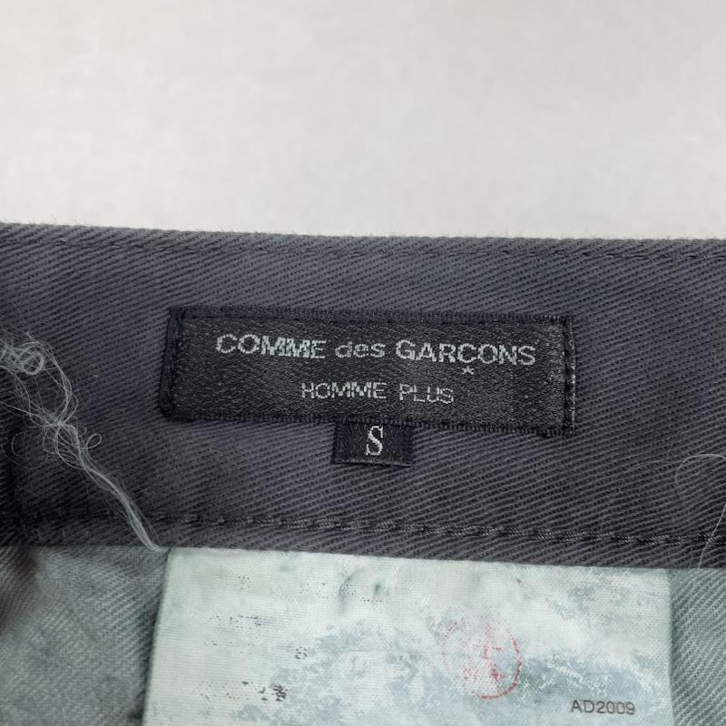 コムデギャルソンオムプリュス COMME des GARCONS HommePlus パンツ チノパン AD2009 製品染め チノパン ストレッチチノ パンツ 無地 ジップフライ テーパードパンツ S 無地 チャコールグレー / チャコールグレー / メンズ USED 古着 中古 50147253