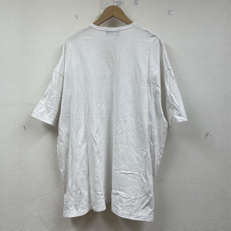 ブラックコムデギャルソン BLACK COMME des GARCONS Tシャツ 半袖 NIKE コラボ 24SS 綿天竺 NIKEロゴ プリント オーバーサイズ 半袖 Tシャツ L ロゴ、文字 X プリント 白 / ホワイト / white メンズ USED 古着 中古 50147255