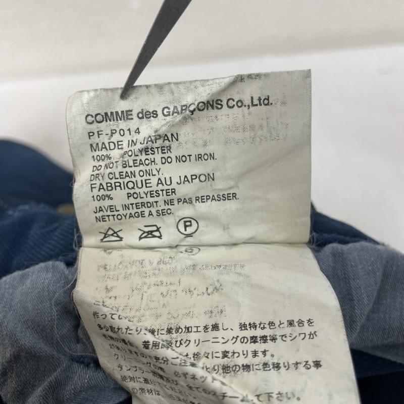 コムデギャルソンオムプリュス COMME des GARCONS HommePlus パンツ ワークパンツ、ペインターパンツ PF-P014 AD2010 製品染め 縮絨 テーパード パンツ ポリ繊維 ジップフライ S 無地 紺 / ネイビー / navy メンズ USED 古着 中古 50147256