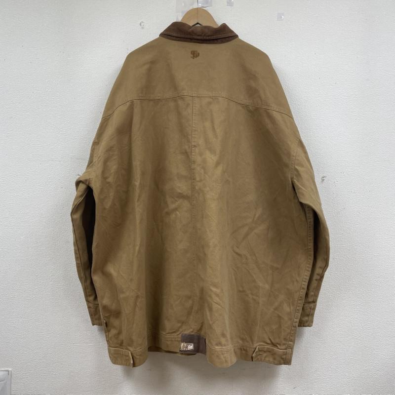 ロカウェア ROCAWEAR ジャケット、上着 ジャンパー、ブルゾン 90s 00s カバーオール ワーク ジャケット ダック地 コーデュロイ切り替え ビッグシルエット 大きいサイズ ロゴ、文字 X 刺繍 ベージュ / ベージュ / beige X 茶 / ブラウン / brown メンズ USED 古着 中古 50147259