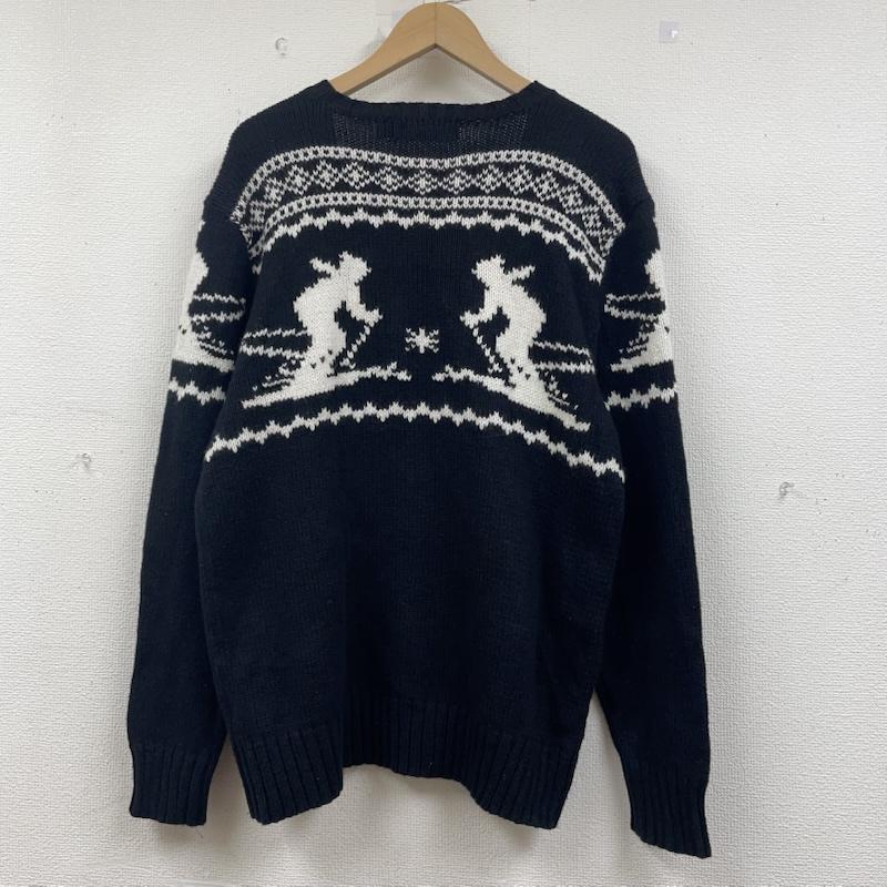 ポロバイラルフローレン Polo by RALPH LAUREN ニット、セーター 長袖 ニット セーター Vネック ウール ノルディック スキー カシミヤ アンゴラ混 L ノルディック柄 X  白 / ホワイト / white X 黒 / ブラック / black メンズ USED 古着 中古 50147271