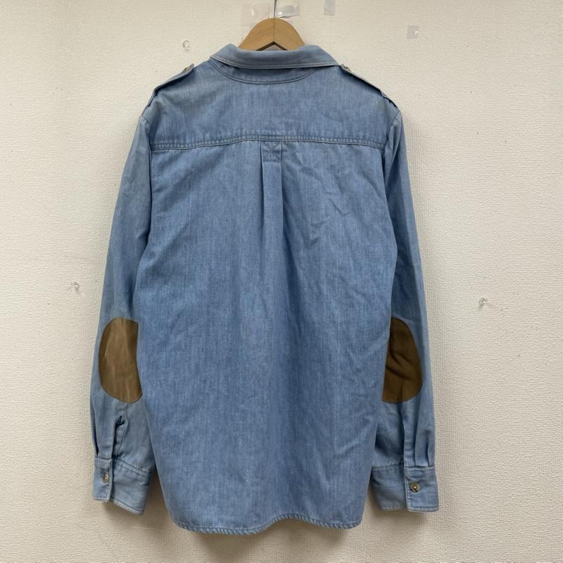 リーバイス Levi s シャツ、ブラウス 長袖 70s 80s Panatela デニムシャツ 開襟 オープンカラー 長袖 ボタン 無地 エルボーパッチ XL 無地 インディゴ / インディゴ / Indigo メンズ USED 古着 中古 50147292