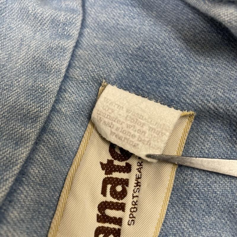 リーバイス Levi s シャツ、ブラウス 長袖 70s 80s Panatela デニムシャツ 開襟 オープンカラー 長袖 ボタン 無地 エルボーパッチ XL 無地 インディゴ / インディゴ / Indigo メンズ USED 古着 中古 50147292