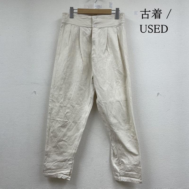 古着 USED パンツ チノパン US.ARMY 60s チノトラウザース パンツ チノパン ボタンフライ 無地 米軍 2 無地 アイボリー / アイボリー / メンズ USED 古着 中古 50147293