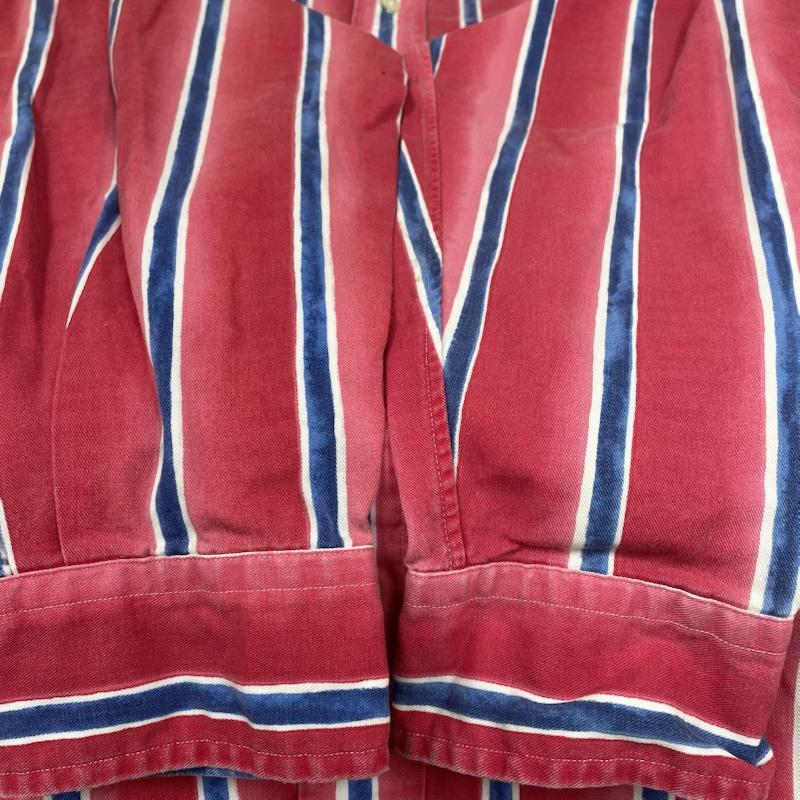 ラルフローレン RALPHLAUREN シャツ、ブラウス 長袖 長袖 ボタンダウン シャツ ブラウス マルチカラー ストライプ 裾ポニー ロゴ 刺繍 L ストライプ X ロゴ、文字 X 刺繍 白 / ホワイト / white X 青 / ブルー / blue X 赤 / レッド / red メンズ USED 古着 中古 50147297