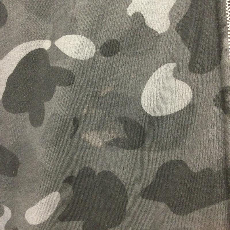 アベイシングエイプ A BATHING APE パーカー 長袖 a bathing ape 001ZPK801001M Camo Shark Full Zip Hoodie フルジップ　カモ M 総柄 青 / ブルー / blue X 灰 / グレー / gray メンズ USED 古着 中古 50147308