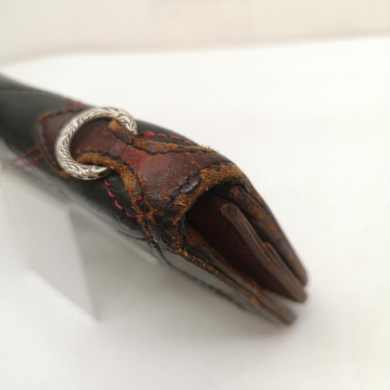 アールジェイビー R.J.B 財布 長財布 ラムスキン キルティング ロング ウォレット 長財布 - 黒 / ブラック / black X 赤 / レッド / red メンズ USED 古着 中古 50147343