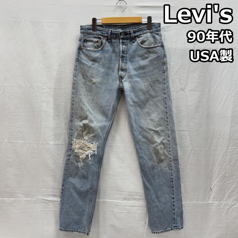 リーバイス Levi s パンツ デニム、ジーンズ 93年 ビンテージ USA製 ボタン裏653 501-0000 デニム パンツ 90年代 90s 34インチ メンズ USED 古着 中古 50147349
