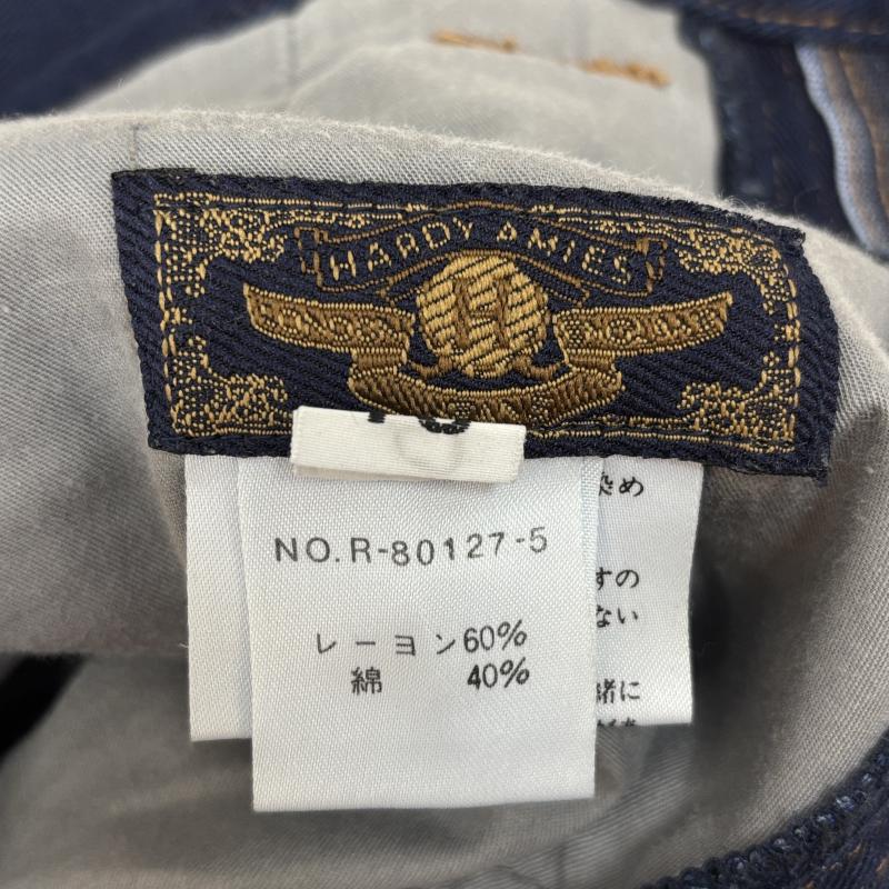 ハーディーエイミス HARDYAMIES ボトムス ボトムス ロゴ 刺繍 テーパード デニム パンツ インディゴ - メンズ USED 古着 中古 50147353