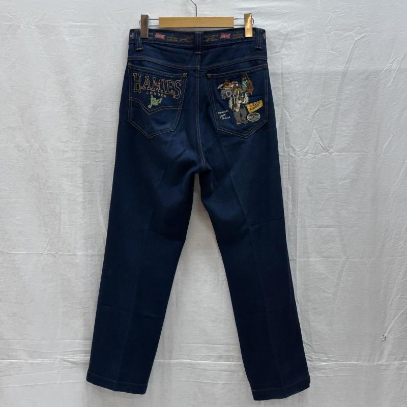 ハーディーエイミス HARDYAMIES ボトムス ボトムス ロゴ 刺繍 テーパード デニム パンツ インディゴ - メンズ USED 古着 中古 50147353