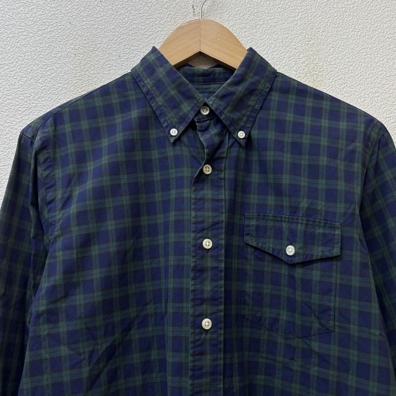 ラルフローレン RALPHLAUREN シャツ、ブラウス 長袖 スリランカ製 チェック柄 ボタンダウン 長袖 シャツ S 緑 / グリーン / green X 紺 / ネイビー / navy メンズ USED 古着 中古 50147357