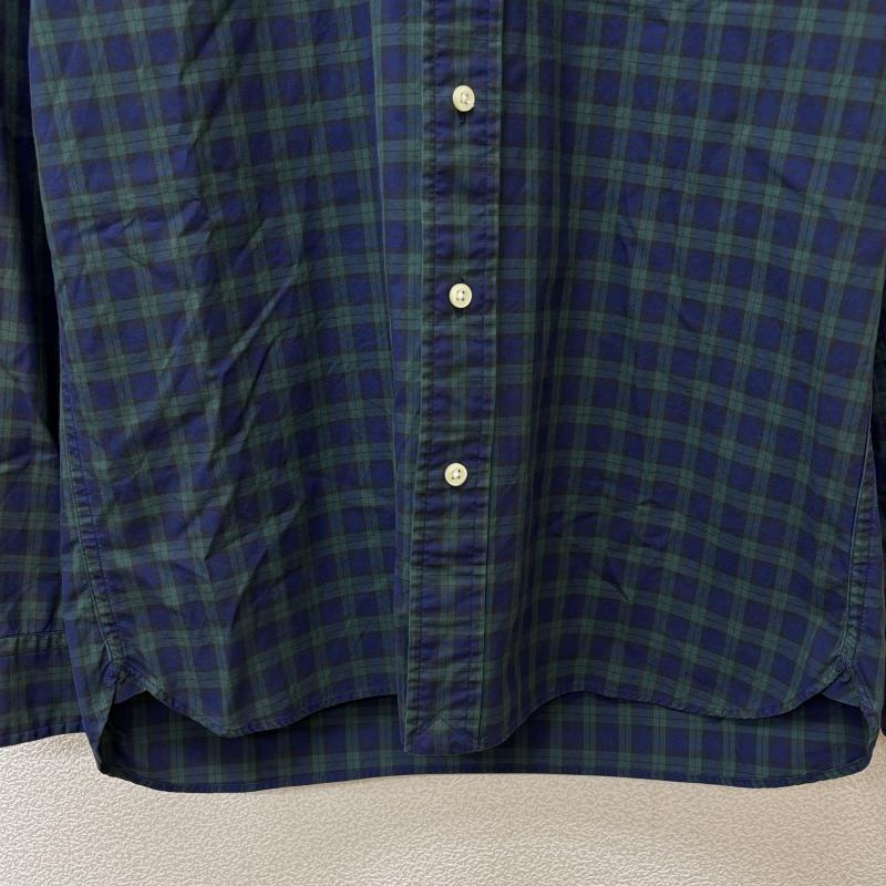 ラルフローレン RALPHLAUREN シャツ、ブラウス 長袖 スリランカ製 チェック柄 ボタンダウン 長袖 シャツ S 緑 / グリーン / green X 紺 / ネイビー / navy メンズ USED 古着 中古 50147357