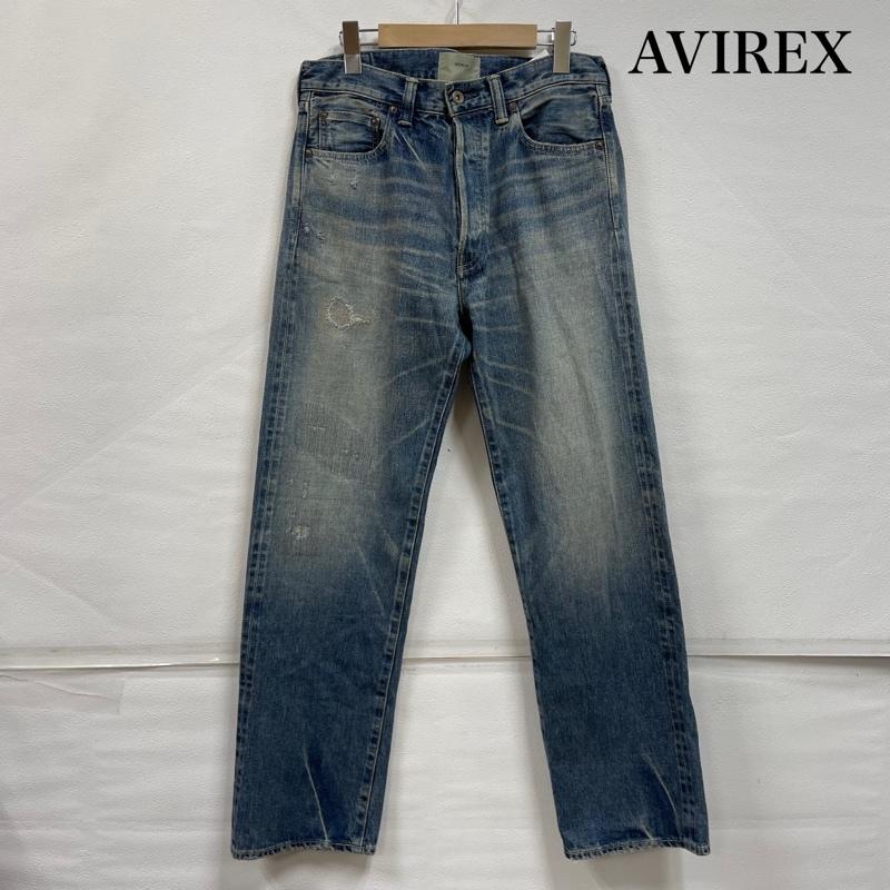 アヴィレックス AVIREX パンツ デニム、ジーンズ TFQP デニム XX 783-4111201 ユーズドウォッシュ リアルユーズド ヴィンテージ加工 日本製 30 メンズ USED 古着 中古 50147428
