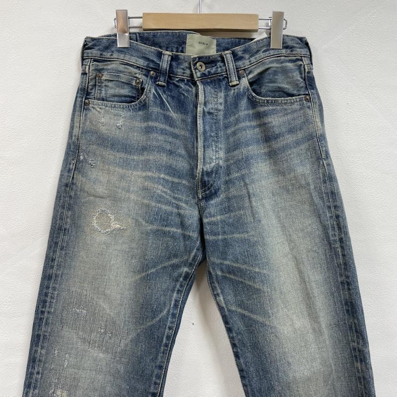 アヴィレックス AVIREX パンツ デニム、ジーンズ TFQP デニム XX 783-4111201 ユーズドウォッシュ リアルユーズド ヴィンテージ加工 日本製 30 メンズ USED 古着 中古 50147428