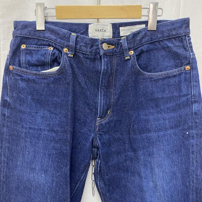 ヤエカ YAECA パンツ デニム、ジーンズ 1-13ww No.1 Piped Stem ストレートデニムパンツ indigo 34 34 無地 インディゴ / インディゴ / Indigo メンズ USED 古着 中古 50147434