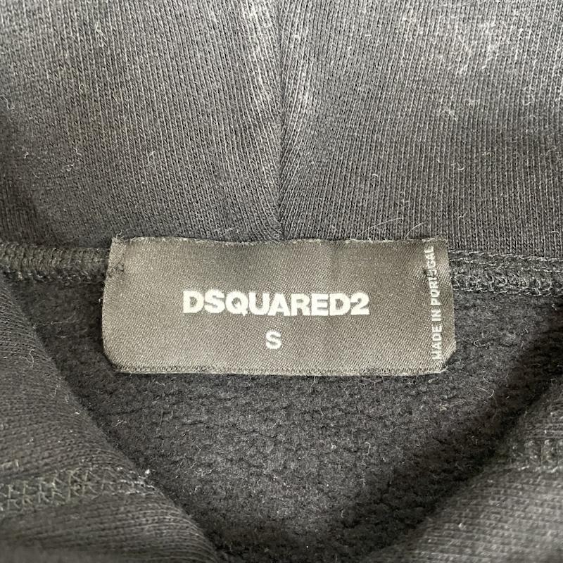 ディースクエアード2 DSQUARED2 パーカー 長袖 長袖 パーカー スウェット フーディー フロントロゴ プリント S74GU0546 S ロゴ、文字 X プリント 黒 / ブラック / black メンズ USED 古着 中古 50147444