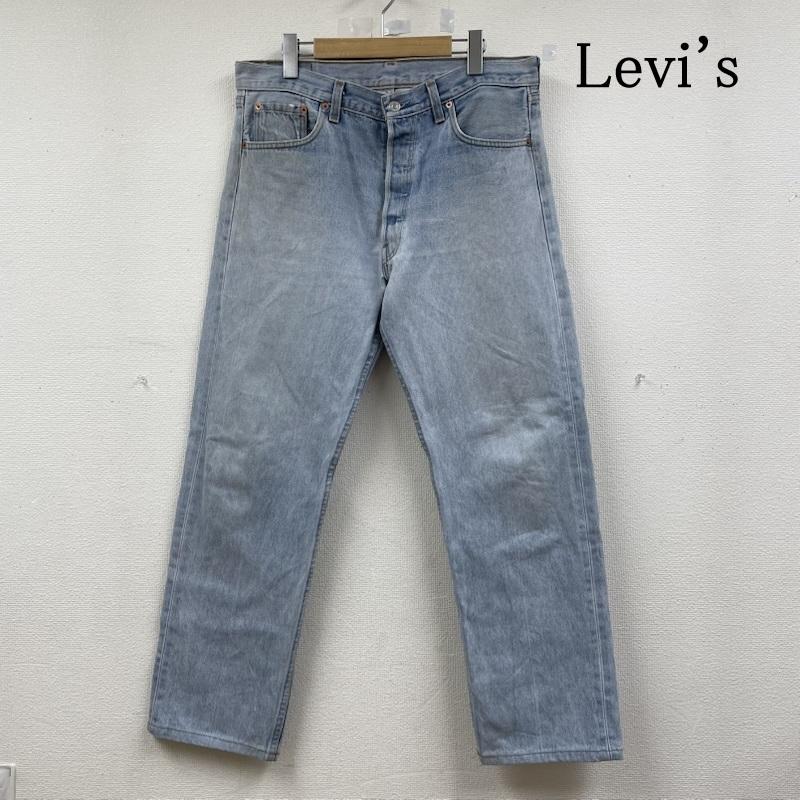 リーバイス Levi s パンツ デニム、ジーンズ 501 USA製 90s デニム ジーパン ジーンズ ストレート ボタンフライ ボタン 524 36インチ 無地 インディゴ / インディゴ / Indigo メンズ USED 古着 中古 50147448