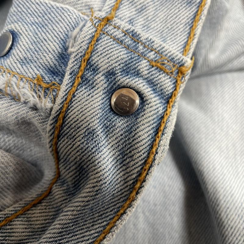 リーバイス Levi s パンツ デニム、ジーンズ 501 USA製 90s デニム ジーパン ジーンズ ストレート ボタンフライ ボタン 524 36インチ 無地 インディゴ / インディゴ / Indigo メンズ USED 古着 中古 50147448