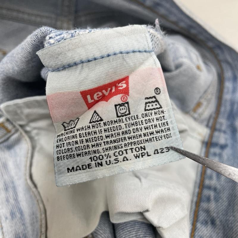 リーバイス Levi s パンツ デニム、ジーンズ 501 USA製 90s デニム ジーパン ジーンズ ストレート ボタンフライ ボタン 524 36インチ 無地 インディゴ / インディゴ / Indigo メンズ USED 古着 中古 50147448