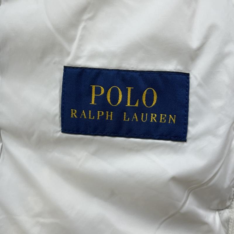 ポロラルフローレン POLO RALPH LAUREN ジャケット、上着 ダウンジャケット ダウン ジャケット ジップアップ ブルゾン ストライプ パッカブル ポニーロゴ 刺繍 S ストライプ X ロゴ、文字 X 刺繍 白 / ホワイト / white X 青 / ブルー / blue レディース USED 古着 中古 50147450