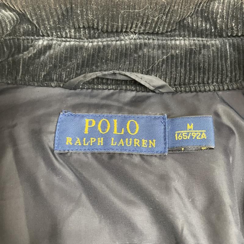 ポロラルフローレン POLO RALPH LAUREN ジャケット、上着 ジャンパー、ブルゾン キルティング ハンティング ジャケット ダイヤモンド柄 ブルゾン 右肩パッチ 牛革 M 無地 黒 / ブラック / black レディース USED 古着 中古 50147477
