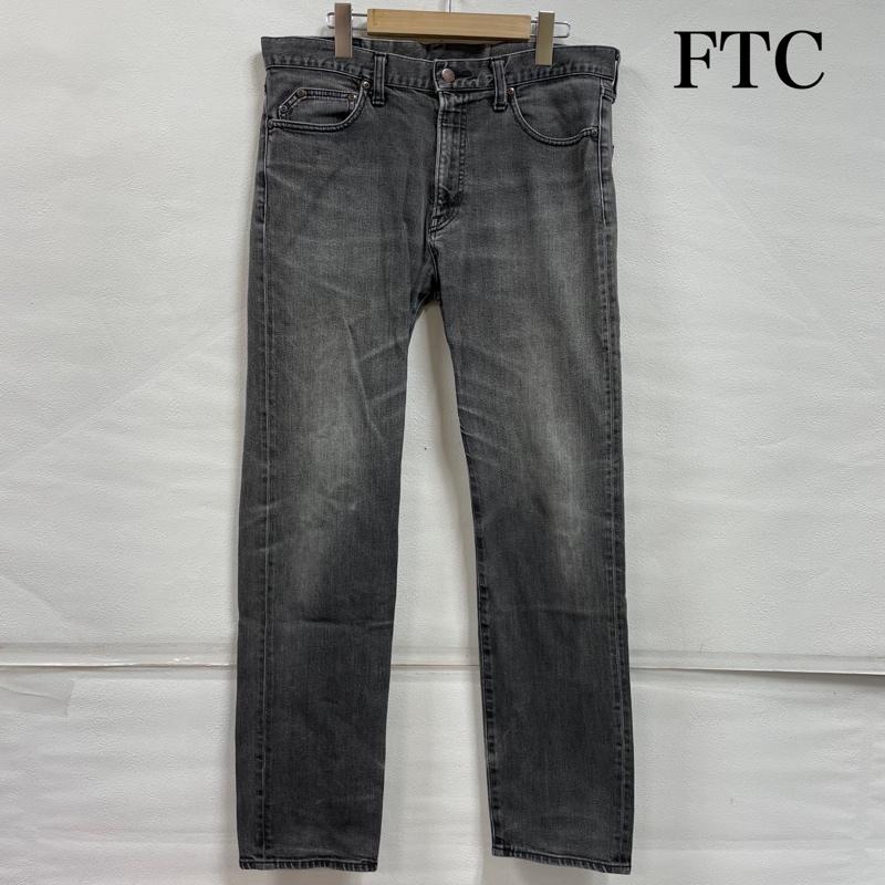 エフティーシー FTC パンツ デニム、ジーンズ ストレート デニム パッチ ロゴ L メンズ USED 古着 中古 50147489