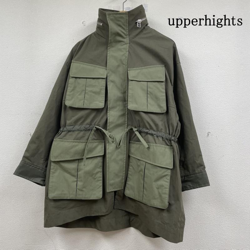 アッパーハイツ upperhights ジャケット、上着 ジャンパー、ブルゾン ミリタリー ジャケット THE U-65 ブルゾン フルジップアップ 767A32302 1 無地 カーキ / カーキ / khaki レディース USED 古着 中古 50147494