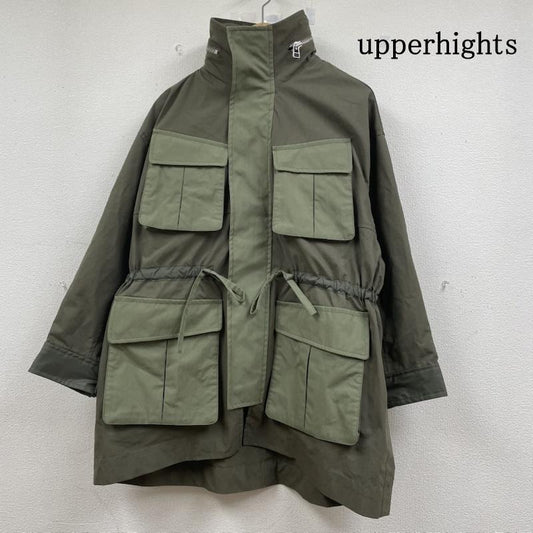 アッパーハイツ upperhights ジャケット、上着 ジャンパー、ブルゾン ミリタリー ジャケット THE U-65 ブルゾン フルジップアップ 767A32302 1 無地 カーキ / カーキ / khaki レディース USED 古着 中古 50147494