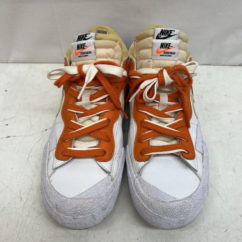 ナイキ NIKE スニーカー スニーカー ×SACAI サカイ BLAZER LOW MAGMA ORANGE ブレーザー ロー DD1877-100 27.0cm メンズ USED 古着 中古 50147503