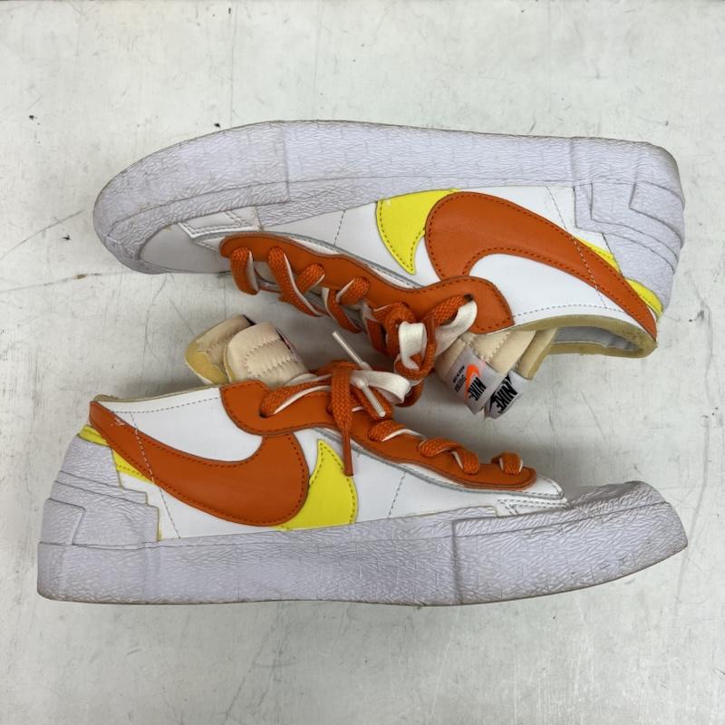 ナイキ NIKE スニーカー スニーカー ×SACAI サカイ BLAZER LOW MAGMA ORANGE ブレーザー ロー DD1877-100 27.0cm メンズ USED 古着 中古 50147503
